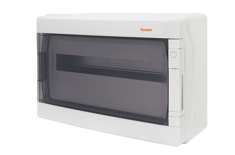 Rozvodnice AcquaPLUS 39018 IP65, 18mod. (1x18), na omítku, průhl. dveře, 290x430x160mm