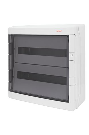 Rozvodnice AcquaPLUS 39036 IP65, 36mod. (2x18), na omítku, průhl. dveře, 464x430x160mm