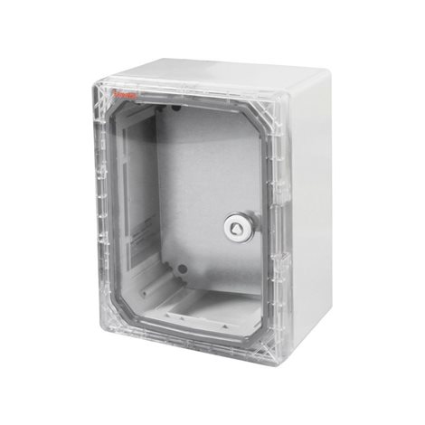 Skříň 39123-T MAGNA IP65, 280x210x130mm, průhledné dveře, součást: montážní deska