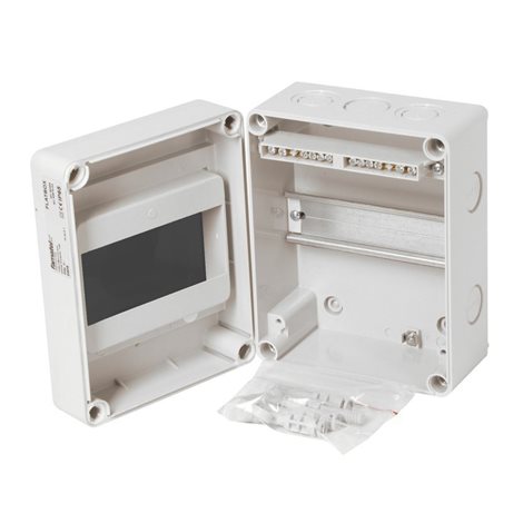 Rozvodnice FlatBOX 5906 IP65, 6mod., na omítku, průhl. dveře, 170x135x114mm 2