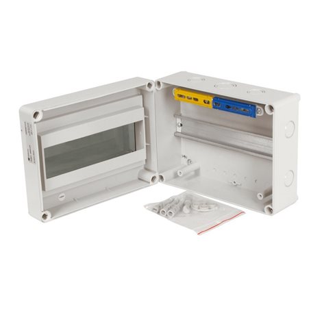 Rozvodnice FlatBOX 5910 IP65, 10mod., na omítku, průhl. dveře, 170x220x116mm 2