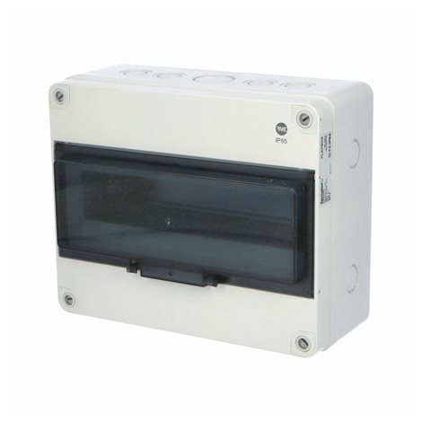 Rozvodnice FlatBOX 5913 IP65, 13mod., na omítku, průhl. dveře, 220x270x121mm 1