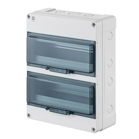 Rozvodnice FlatBOX 5926 IP65, 26mod., na omítku, průhl. dveře, 340x270x119,5mm 1