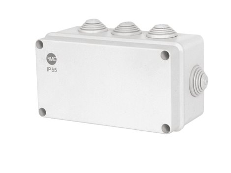 Krabice SolidBOX 68052 IP55, 156x95x68mm, plné víko, stupňovité vývodky (8x)