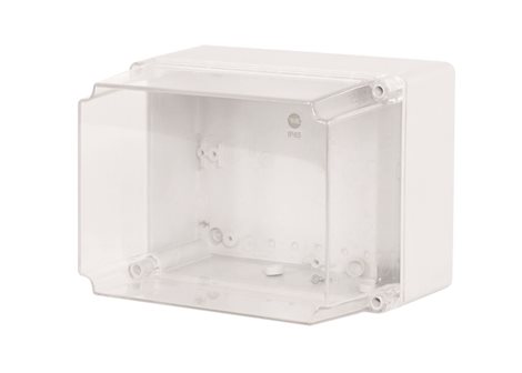 Krabice SolidBOX 68141 IP65, 170x135x176 mm, průhledné víko, hladké boky