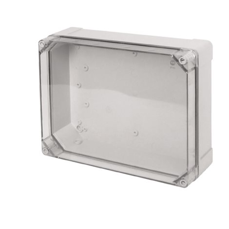 Krabice SolidBOX 68251 IP65, 340x270x106mm, průhledné víko, hladké boky