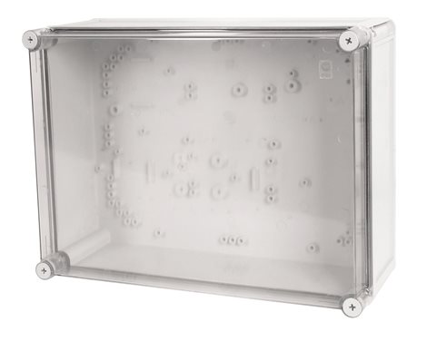 Krabice SolidBOX 68271 IP65, 440x330x145mm, průhledné víko, hladké boky