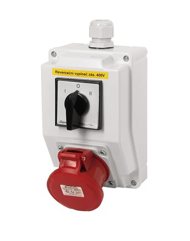 Zás. krabice se spínačem I-0-II sb301 IP44 1x400V/16A/5