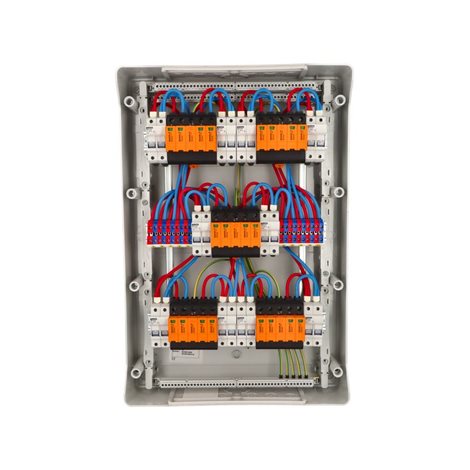 fr057 fr39054-DC-0-10-5 fotovoltaická rozvodnice pro 10 stringů IP65, Un=1000V