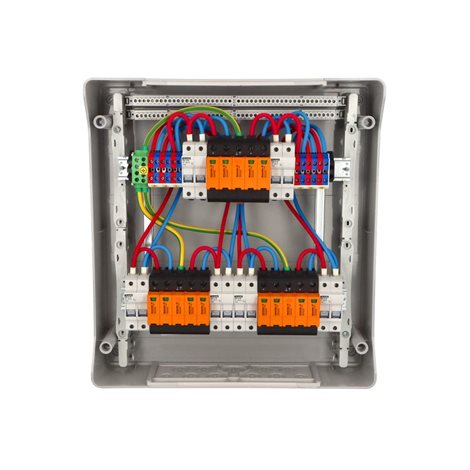 fr088 fr39036-DC-0-6-3 fotovoltaická rozvodnice pro 6 stringů IP65, Un=1000V