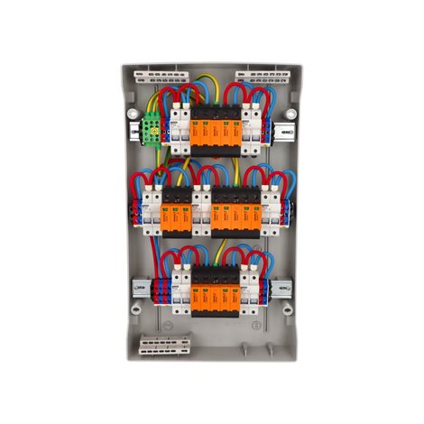 fr091 fr39421-DC-0-7-4 fotovoltaická rozvodnice pro 7 stringů IP65, Un=1000V