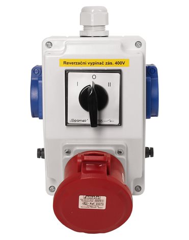 Zás. krabice se spínačem I-0-II sb325 IP44 1x400V/32A/5, 2x230V/16A