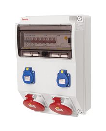 v320 - ZSF20002000.1 /3959  Zás.skříň IP44 jištěná s chráničem 40/4/003 2x230V, 2x32/5