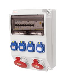 v340-6kA Zás.skříň IP44 jišt. chrán. 40/4/003 4x230V 1x16/5 1x32/5