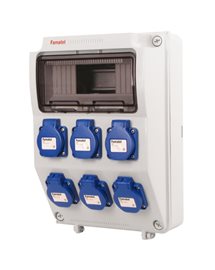 v370 - ZSF60000000.V /3958  Zás.skříň IP54 pouze vydrátovaná 6x230V