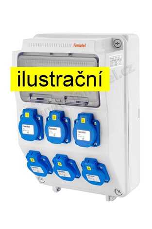 v371-6kA - ZSF60000000.0 /3958  Zás.skříň IP54 jištěná bez chrániče