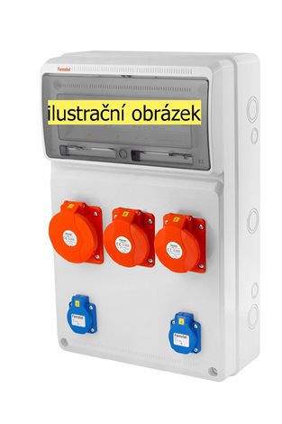v443-6kA - ZSF20201000.1 /3952  Zás.skříň IP54 jištěná s chráničem 40/4/003