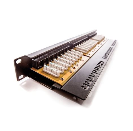 606059 Patch panel KELine Giga+ 24xRJ45 Cat.6 UTP černý 1U 1