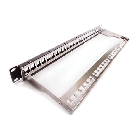 KEP-EMPTY-S  Modulární patch panel KELine neosazený pro 24xRJ45 1U černý 1