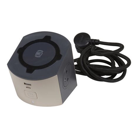 049402 ZÁS.BLOK 2X2P+T USB A+C IND.B/T 2