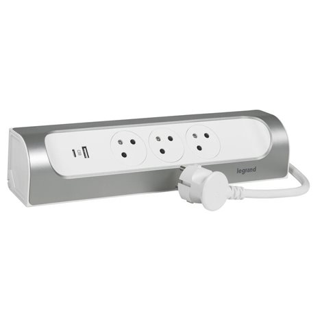 049406 ZÁS.BL. 3X2P+T,USB A+C 1M HL.