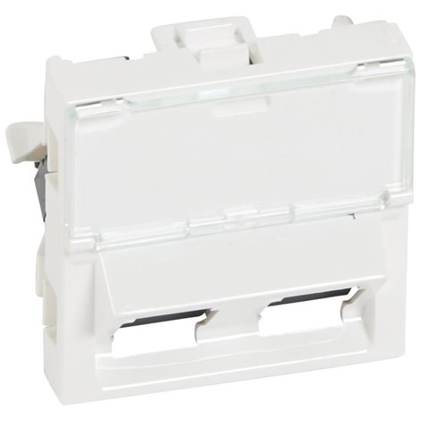 076502 MOSN 2XRJ45 UTP5E 2M 45°