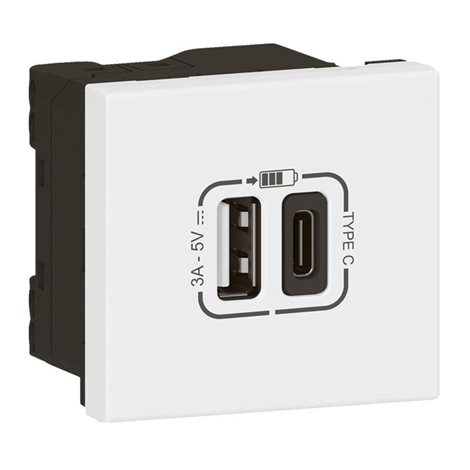 077570L MOSN NABÍJ.USB A+C 15W BÍLÁ