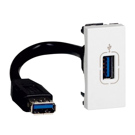 078746 MOSN PŘEDK.ZÁS.USB 3.0 1M BÍLÁ