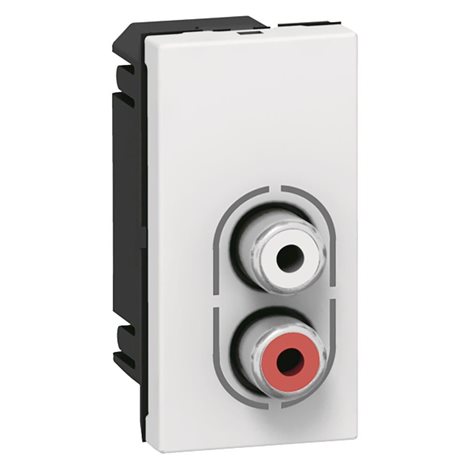078753 MOSN AUDIO ZÁS. 2 RCA 1M BÍLÁ