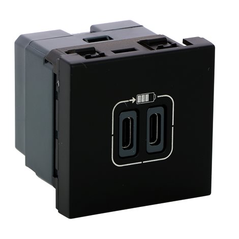 079190L MOSN 2XUSB-C NABÍJ.3A 2M ČERNÁ