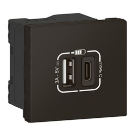 079193L MOSN NABÍJ.USB A+C 15W ČERNÁ