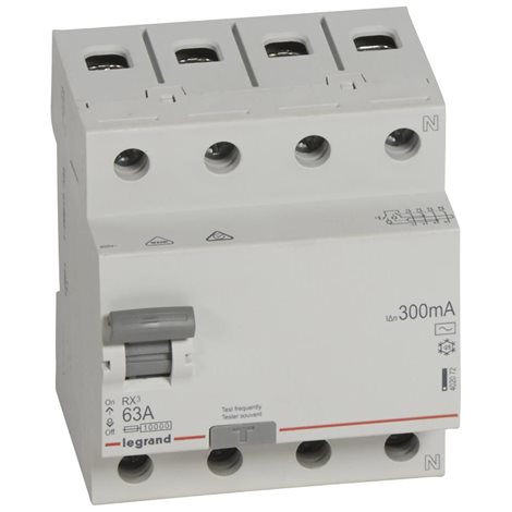 402072 RX3 CHRÁN. 4P 63A 300MA AC