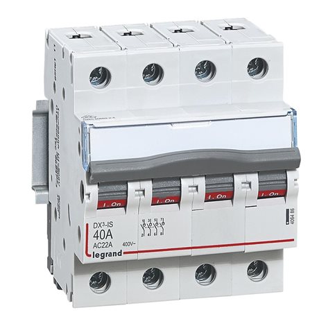 406486 DX3 VYPÍNAČ 4P 40A 400V