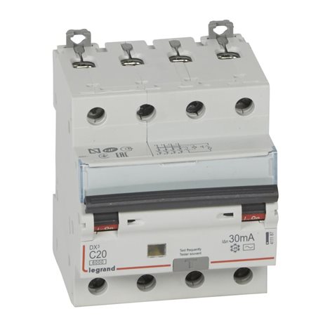 411187 DX3 KOMB. 4P C20 30MA AC 6KA