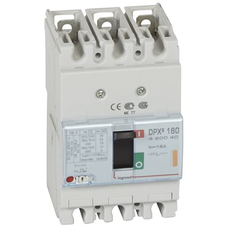 420040 DPX3 160 TM 3P 16A 25KA   