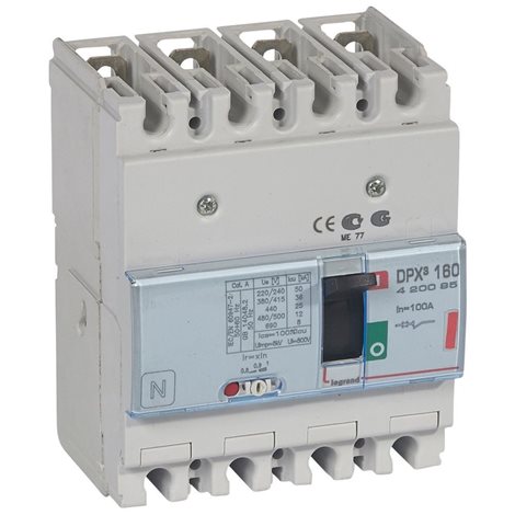420095 DPX3 160 TM 4P 100A 36KA