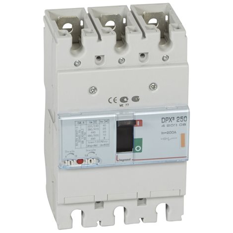 420208 DPX3 250TM 3P 200A 25KA   
