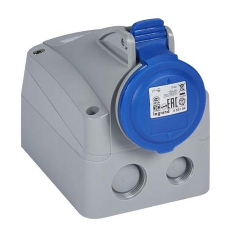 555154 P17 ZÁS.NÁST. 250V 3K 16A IP44 1