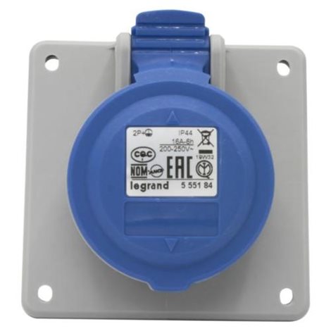 555184 P17 ZÁS.VEST. 250V 3K 16A IP44 1