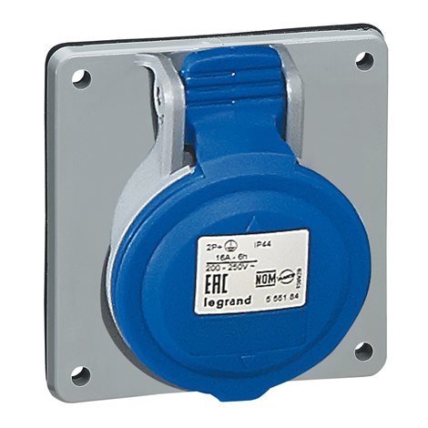 555184 P17 ZÁS.VEST. 250V 3K 16A IP44 2