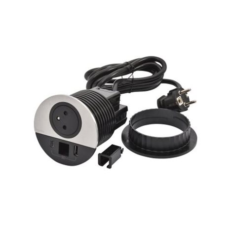 654708 DISQ80 2P+T USB A+C KV Č/KOV 2