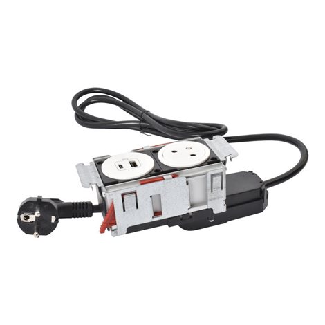 654740 DISQIN 2P+T  USB A+C BÍLÁ 2