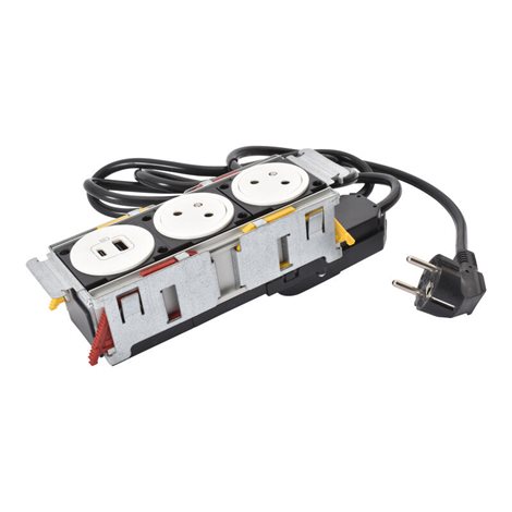 654741 DISQIN 2X2P+T  USB A+C BÍLÁ 2