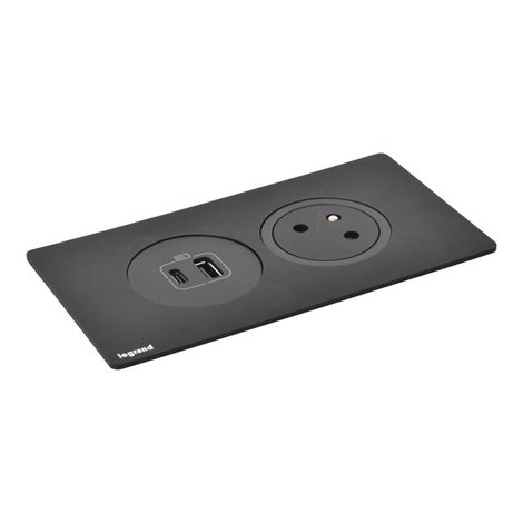654743 DISQIN 2P+T  USB A+C ČERNÁ 1