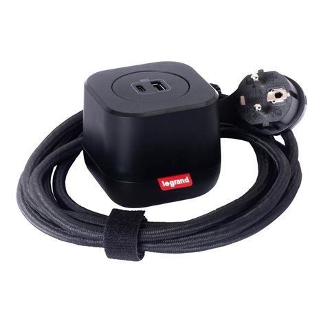 654923 ELECTRON USB A+C ČERNÁ + RÁM