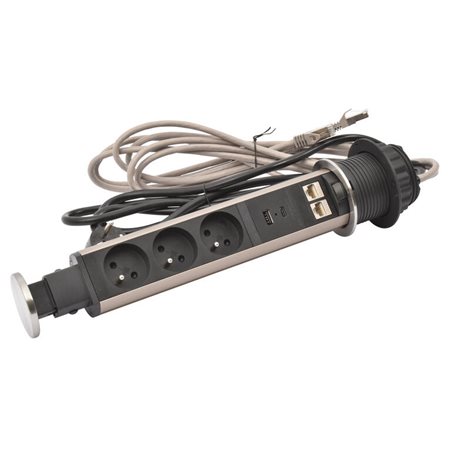 654971 TOWER60 3X2P+T RJ45 USB A+C 3