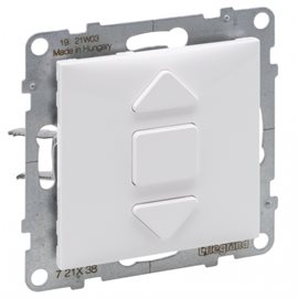 721138 SUNO BÍLÁ TLAČÍTKOVÝ SPÍNAČ OVLÁDÁNÍ ŽALUZIÍ 6A - 250 V