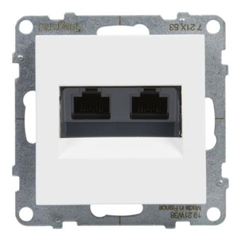 721153 SUNO BÍLÁ 2XRJ45 CAT6 UTP LCS 2