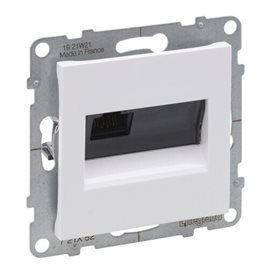 72C6UB1 SUNO BÍLÁ DATOVÁ ZÁSUVKA JEDNODUCHÁ 1X RJ45 CAT.6, UTP NESTÍNĚNNÁ