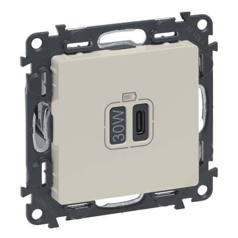 753255 VALL NABÍJEČ. USB C 30W BÉŽOVÁ